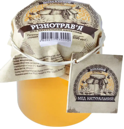 Мед Домашній кошик різнотрав'яний, 250г